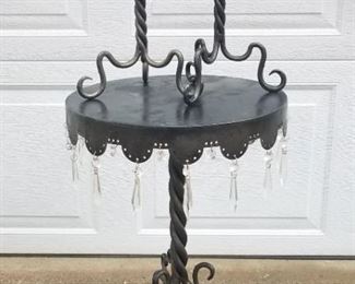 Wrought Iron and Crystal