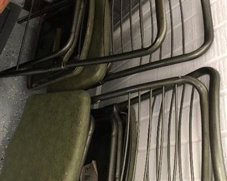 Vintage Folding Chairs with Table