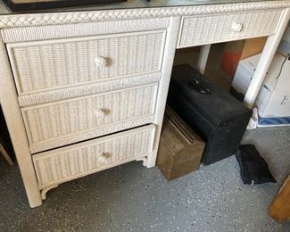 Wicker Desk
