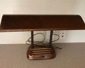 Vintage Copper Finish Desk Lamp