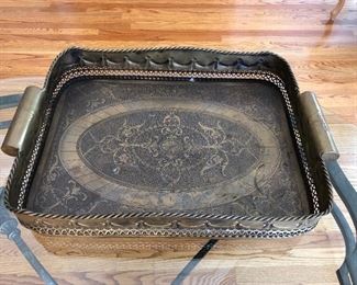 Brass Finish tray