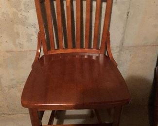 Pair od Wood Barstools