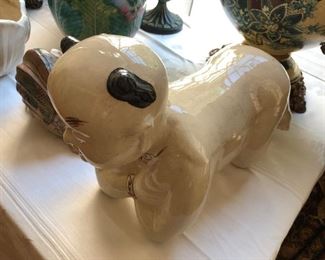 Asian Man/baby sculpture