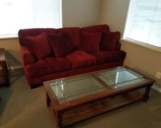 Couch $300 - brand new  ///    Coffee table and two matching end tables $150