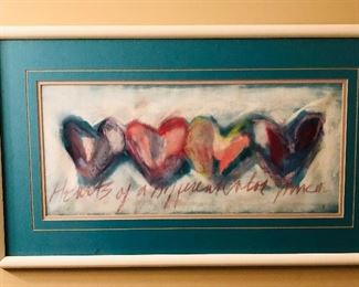 Framed heart print $21. 