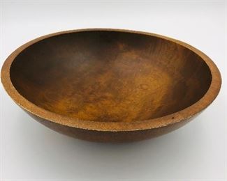 Wooden bowl 12" across $16
