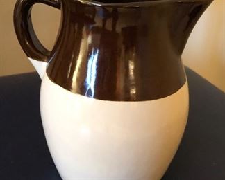 Vintage RRP stoneware pitcher 6" high $19