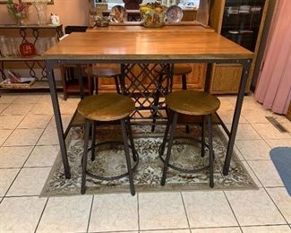 Kitchen Table and Four Stools $100.00