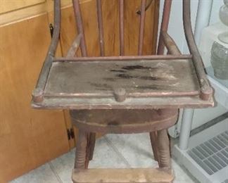 Antique high chair