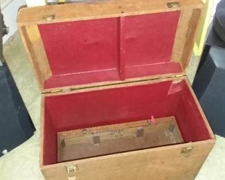 Vintage sewing machine box