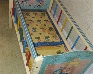 Vintage babydoll crib