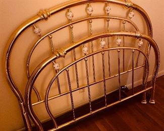 Brass bed frame