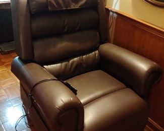 Golden lift/recliner, sleeper--it does it all- 2 years old--used one year. 