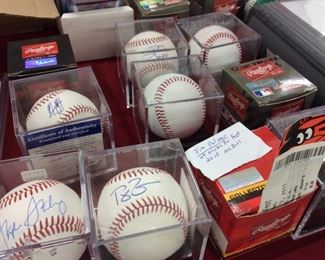Hundreds of Autographed Baseballs !! 
