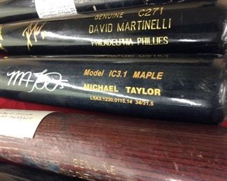 Michael Taylor Signed Game Used Bat