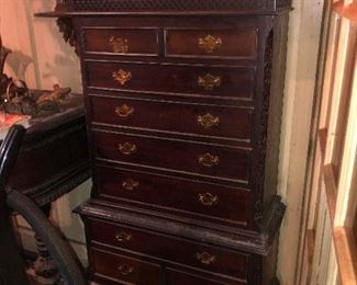 chippendale dresser with pompadour 