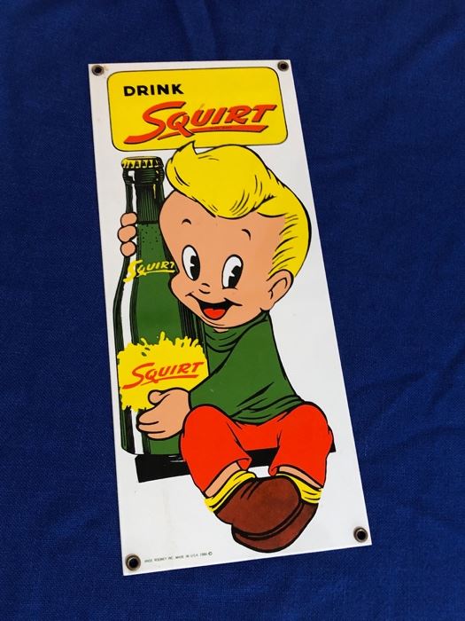 Squirt advertising sign 