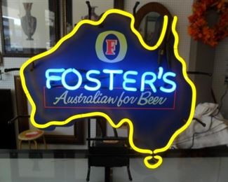 Fosters Neon Beer sign
