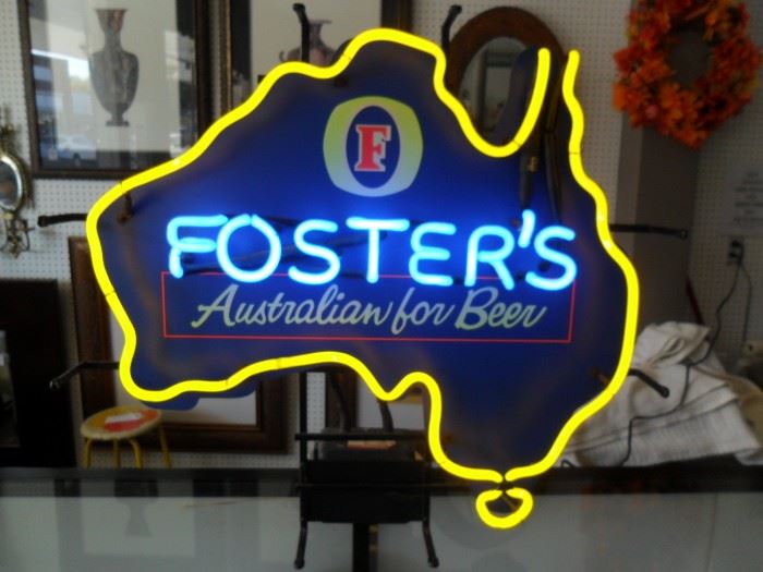 Fosters Neon Beer sign