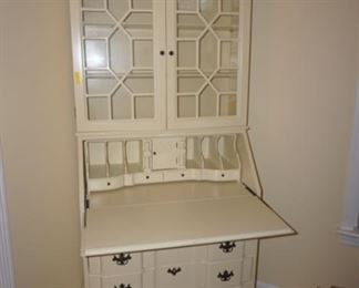 Painted Chippendale Style Secretary Desk