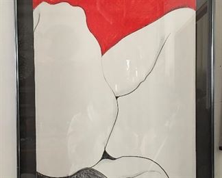 Figure Scape II by Madeline Rabb    27.5x22" *Artwork American, b. 1955 