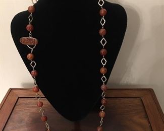 I LOVE CARNELIAN Necklace w/Carnelian Clasp. Honestly the beads on this necklace look good enough to eat, but the real kicker here is the craftsmanship! 