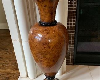 Burl wood vase 32”