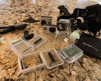 Go pro cameras and accessories 