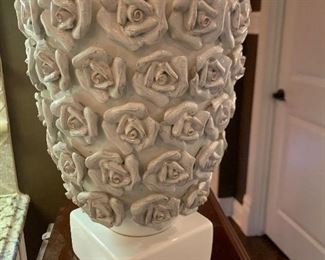 Ceramic rose vase 