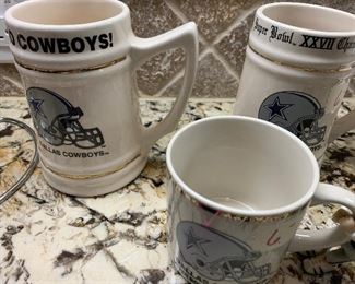 Cowboys collector mugs 