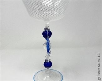 #3 Venetian glass centerpiece. Not signed, 6.5" x 10.5" $575