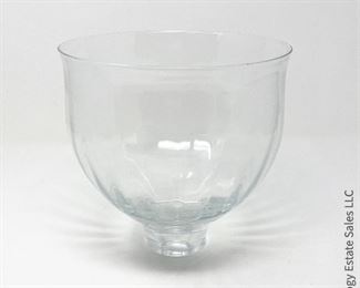 #12 John Nickerson art glass clear bowl. 7" x 7"  $95