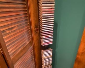 CD'S AND RACK