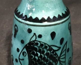 Hand Painted Ceramic Israeli Vase