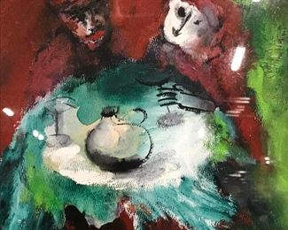 INGEBORG GLASSER Signed Gouache Painting