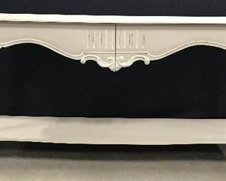 Tan Toned Wooden Console Table W Drawers