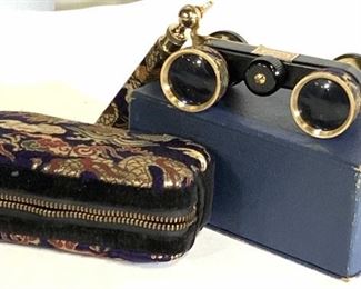 Vintage Asian Opera Glasses with Case