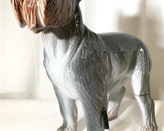 Vintage Large Size Porcelain Schnauzer