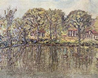 W.B LS Signed Landscape Oil Painting