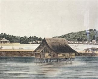 Signed Chinese Watercolor Painting Landscape