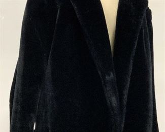 Vintage Plush Long Faux Fur Coat