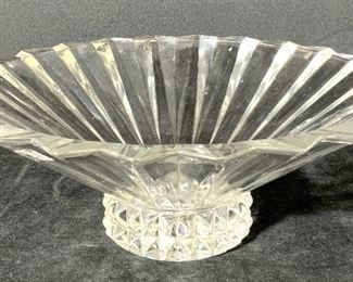 Signed ROSENTHAL Cut Crystal Centerpiece Bowl