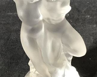 LALIQUE France Crystal Nude Statue