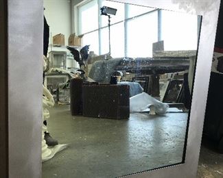 JASON MCCOY INC Framed Glass Light Panel Mirror