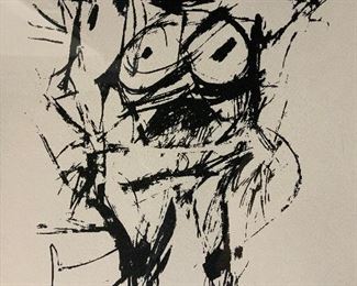WILLEM DE KOONING Signed Nude lmt ed Lithograph