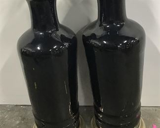 Pair CHRISTOPHER SPITZMILLER Ceramic Lamps