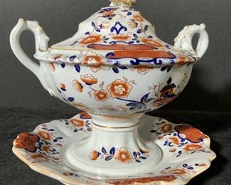 Set 2 MASON’S Antique HELTER SKELTER Tureen