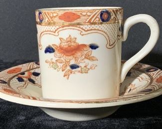 Set 13 B & L OLD DERBY Antq. Teacup & Saucers, Eng