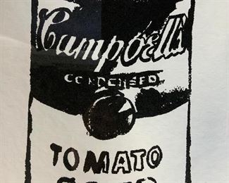 ANDY WARHOL Signed Campbell’s Soup Can Lithograph
