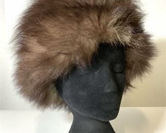 Brown FOX FUR Vintage Russian Hat